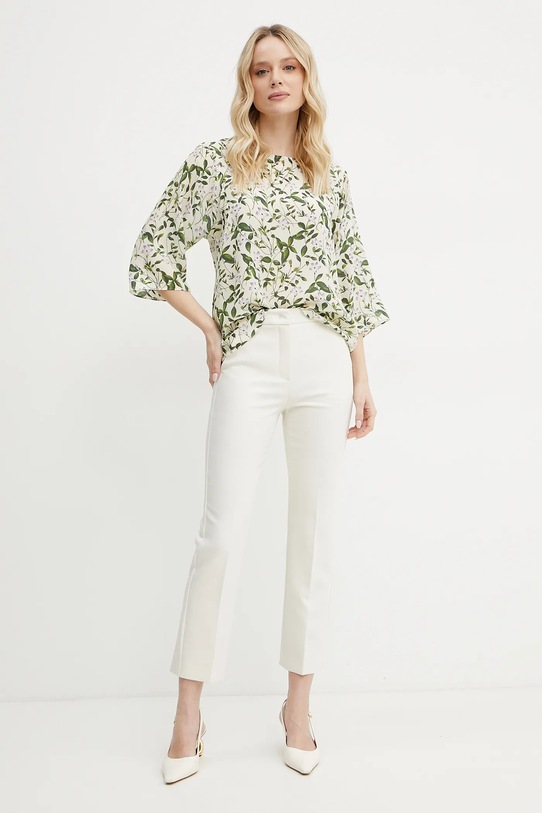 Hodvábna blúzka Weekend Max Mara 2515111102600 béžová SS25