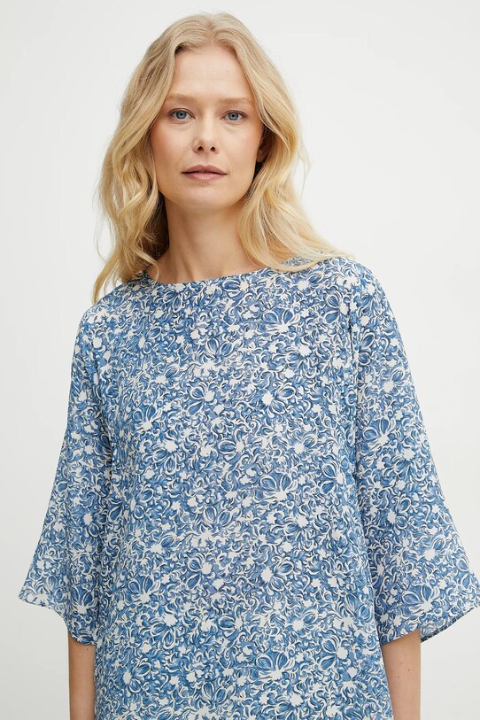 Hedvábná halenka Weekend Max Mara modrá 2515111102600