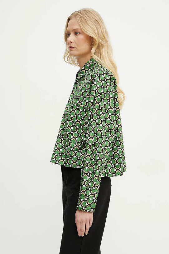 Bavlnená košeľa Weekend Max Mara 2515111112600 zelená