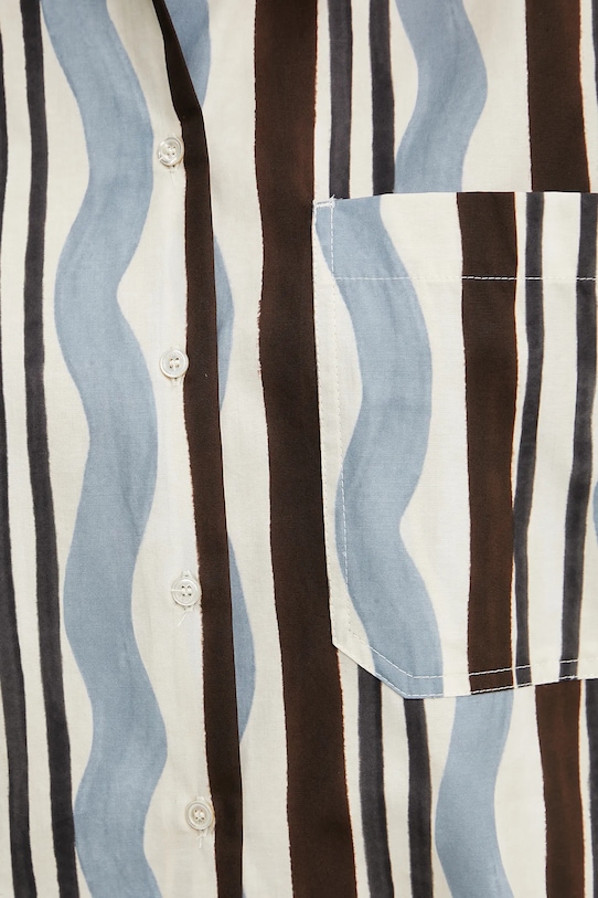 Weekend Max Mara cămașă din bumbac maro 2515111112600