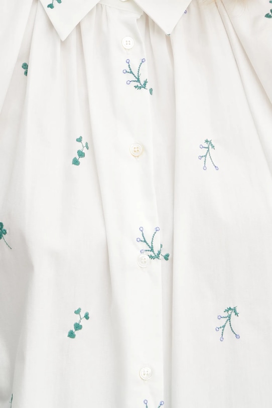 Weekend Max Mara cămașă din bumbac alb 2515111132600