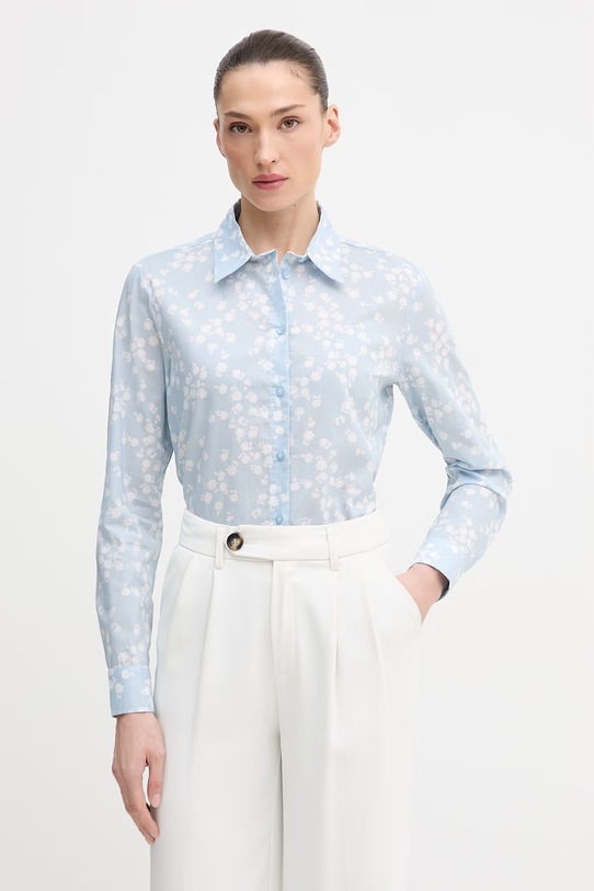 United Colors of Benetton koszula niebieski 5Q6SDQ0AY