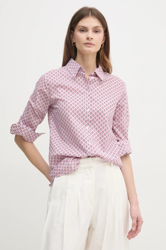 United Colors of Benetton camasa lung roz 5Q6SDQ0AY