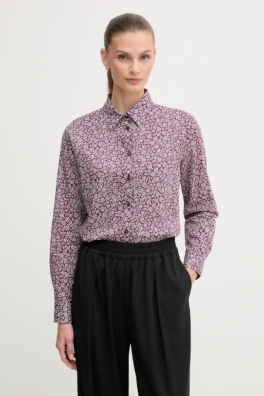 United Colors of Benetton cămașă violet 5Q6SDQ0AY