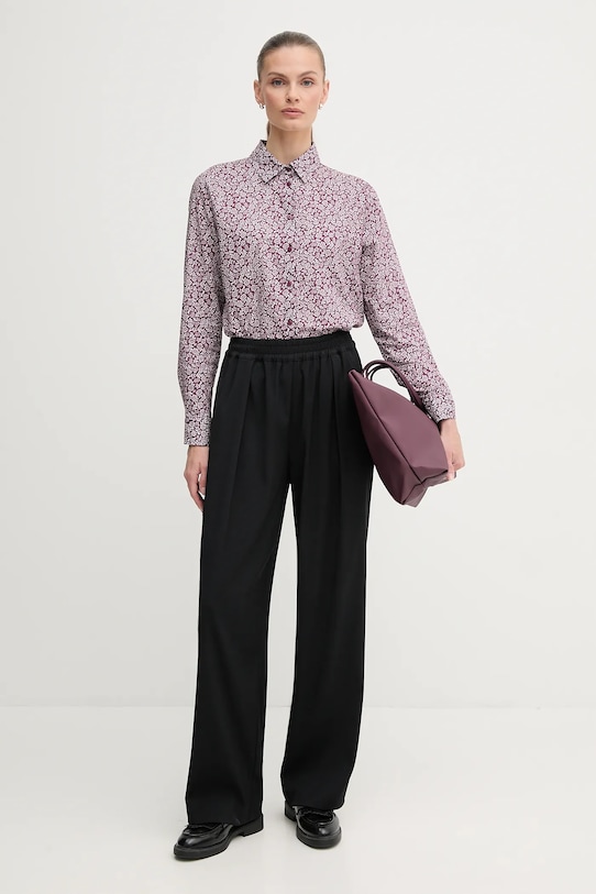 United Colors of Benetton koszula 5Q6SDQ0AY fioletowy AW25