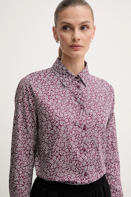 United Colors of Benetton cămașă violet 5Q6SDQ0AY