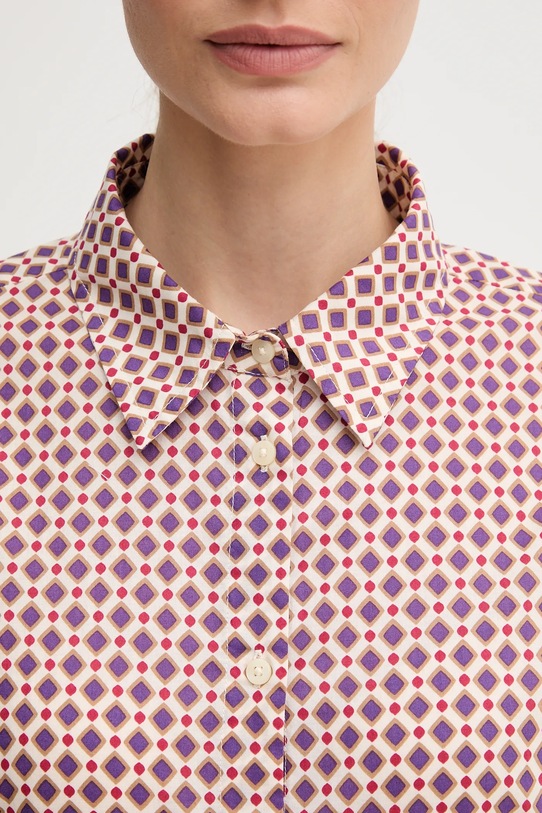 Košile United Colors of Benetton 5Q6SDQ0AY fialová