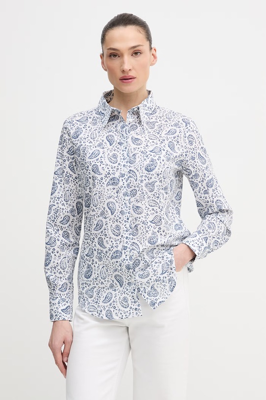 United Colors of Benetton koszula granatowy 5Q6SDQ0AY