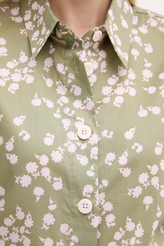 United Colors of Benetton košulja za žene od pamuka 5Q6SDQ0AY zelena