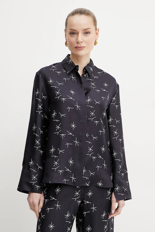 MM koszula jedwabna klasyczny czarny 2516111037600