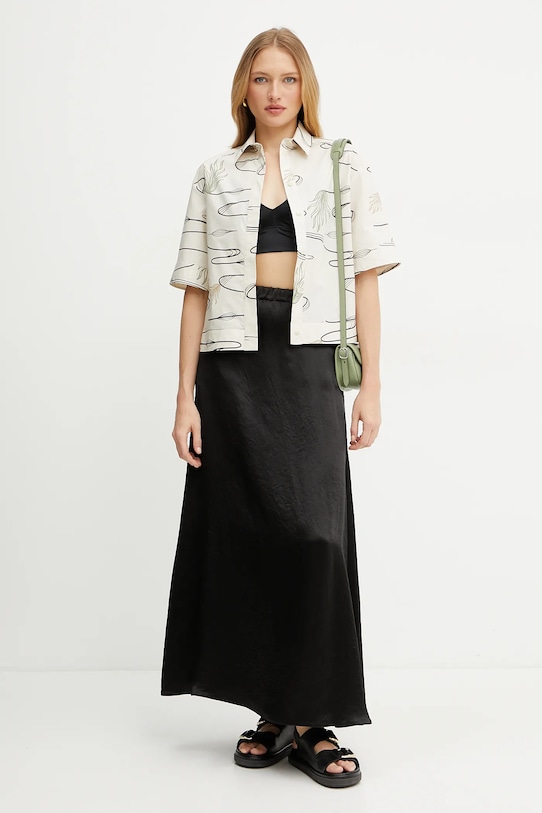 Хлопковая рубашка MM 2516111038600 бежевый SS25