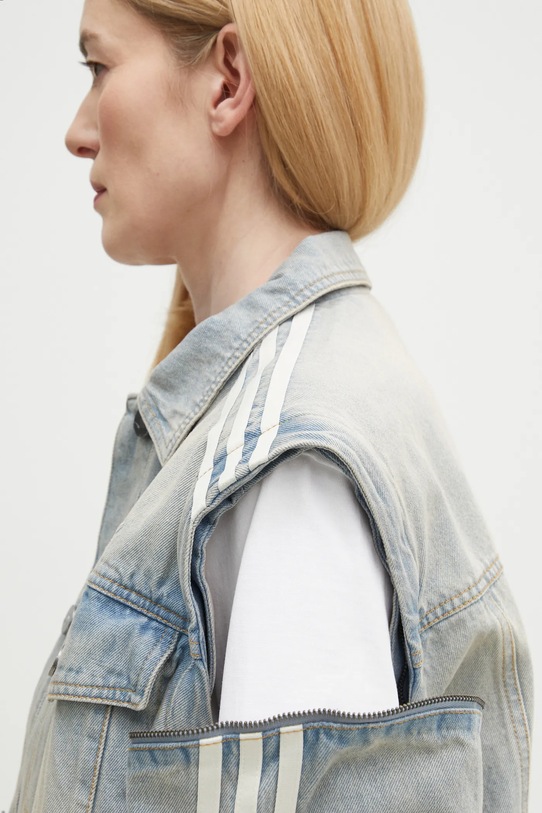 Jakna adidas Originals DENIM SHIRT JKT plava JX9209