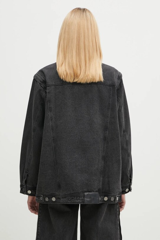 Îmbrăcăminte adidas Originals cămașă din bumbac denim DENIM SHIRT JKT JY8882 negru