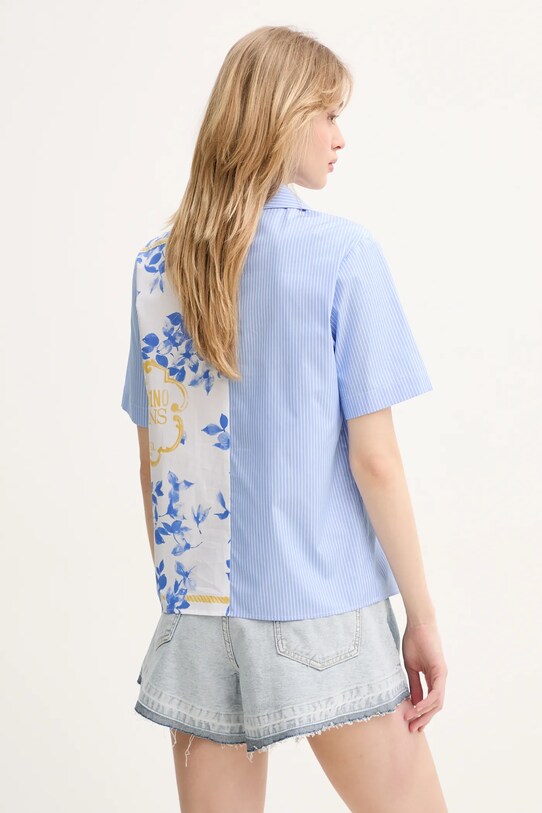 Abbigliamento Moschino Jeans camicia in cotone 0210.3725 blu