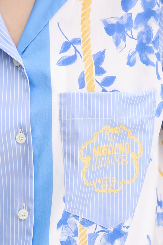 Moschino Jeans camicia in cotone 0210.3725 blu