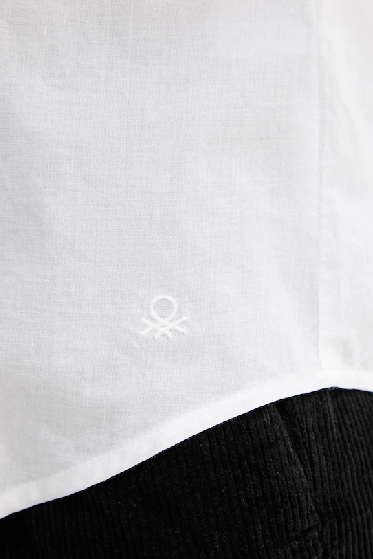 Bavlněná košile United Colors of Benetton 5WPQDQ0AX bílá