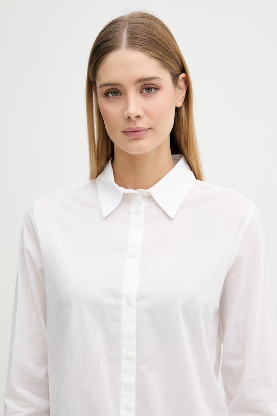 United Colors of Benetton koszula damska bawełniana biały 5WPQDQ0AX