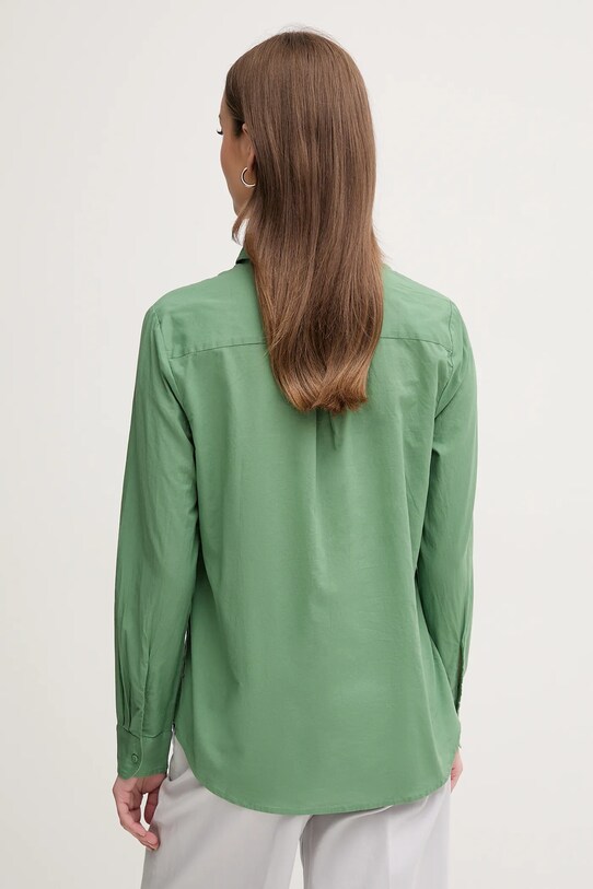 Îmbrăcăminte United Colors of Benetton cămașă din bumbac 5WPQDQ0AX verde