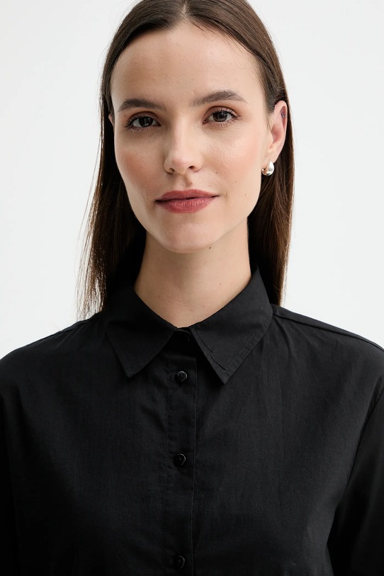 Bavlněná košile United Colors of Benetton černá 5WPQDQ0AX
