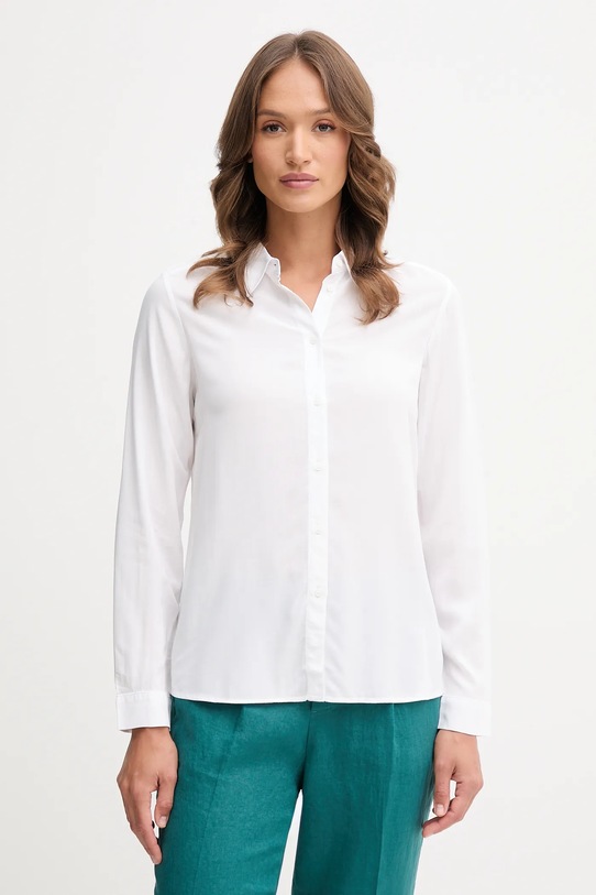 Πουκάμισο United Colors of Benetton μακρύ λευκό 5WPWDQ0B0