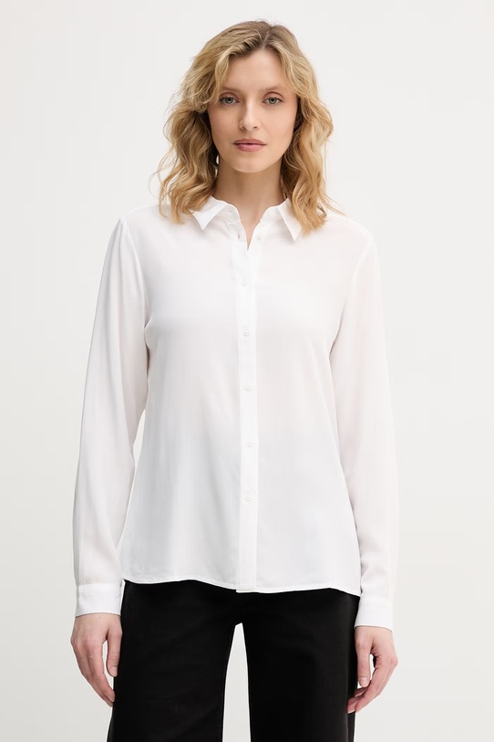 United Colors of Benetton koszula damska z wiskozy biały 5WPWDQ0B0