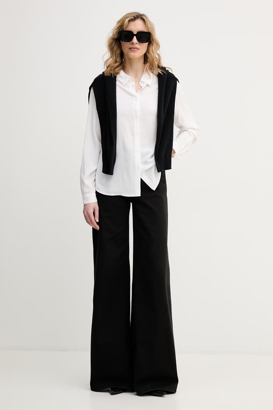 United Colors of Benetton koszula damska z wiskozy 5WPWDQ0B0 biały SS26