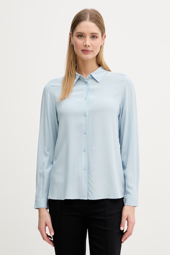 United Colors of Benetton koszula damska z wiskozy niebieski 5WPWDQ0B0