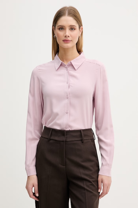 United Colors of Benetton koszula damska z wiskozy różowy 5WPWDQ0B0