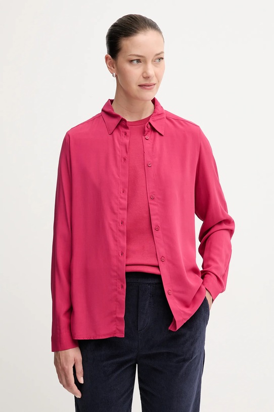 Πουκάμισο United Colors of Benetton μακρύ ροζ 5WPWDQ0B0