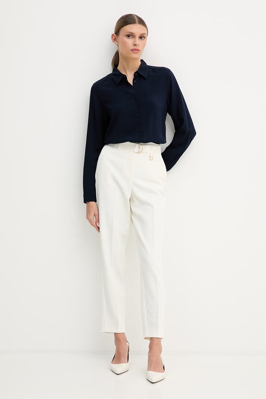 United Colors of Benetton koszula damska z wiskozy 5WPWDQ0B0 granatowy SS26