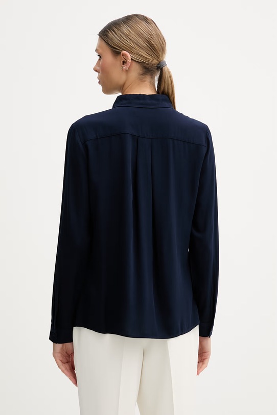 Odzież United Colors of Benetton koszula damska z wiskozy 5WPWDQ0B0 granatowy