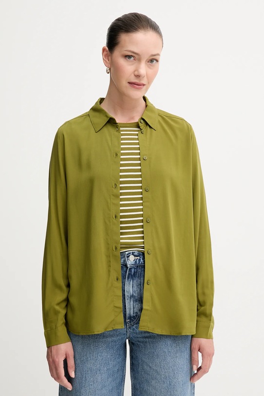 United Colors of Benetton cămașă lung verde 5WPWDQ0B0