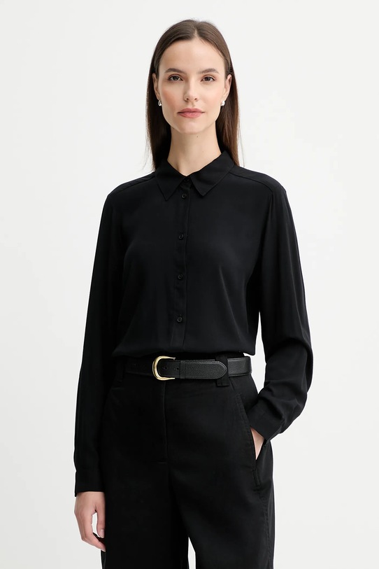 United Colors of Benetton koszula regular czarny 5WPWDQ0B0