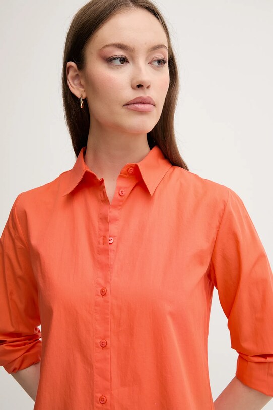 Бавовняна сорочка United Colors of Benetton помаранчевий 5HAXDQ0AX