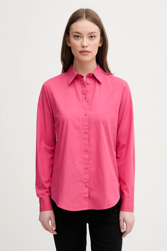 United Colors of Benetton cămașă din bumbac roz 5HAXDQ0AX
