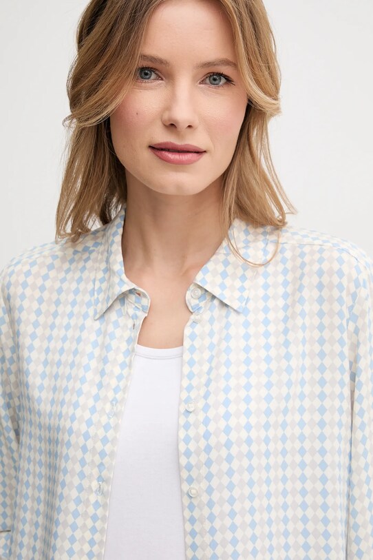 Сорочка United Colors of Benetton блакитний 5T17DQ0AZ