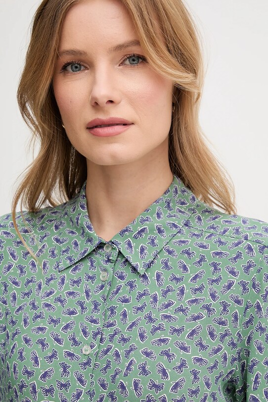 Košile United Colors of Benetton zelená 5T17DQ0AZ