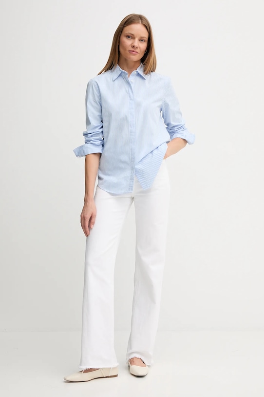 United Colors of Benetton koszula bawełniana 59T7DQ0BH niebieski AW25