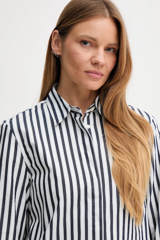 United Colors of Benetton koszula bawełniana granatowy 59T7DQ0BH