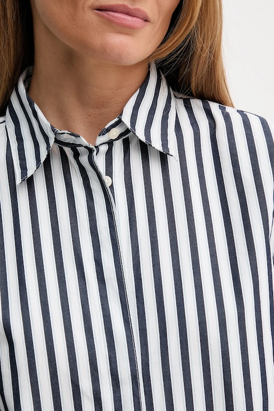 United Colors of Benetton koszula bawełniana 59T7DQ0BH granatowy