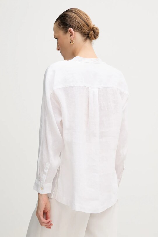Odjeća Lanena košulja United Colors of Benetton 5BMLDQ0BA bijela
