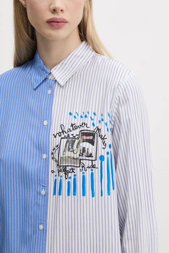 Desigual camicia A PERFECT RIDE blu 25SWCW36
