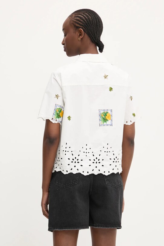 Odjeća Pamučna košulja Desigual AFRODITA 25SWCW17 bijela