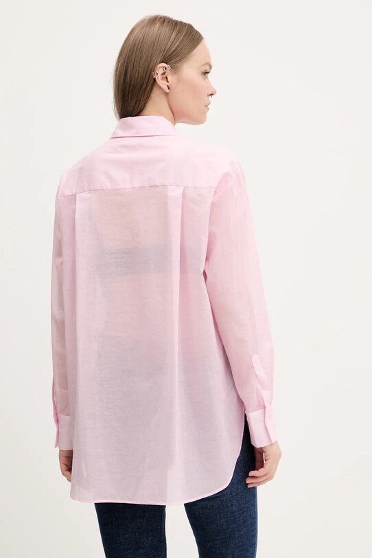 Oblečení Bavlněná košile Desigual WATER FLOWE 25SWCW22 růžová