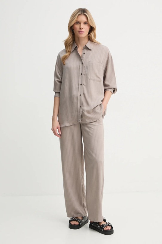 Košile American Vintage OKY06BE25 béžová SS25