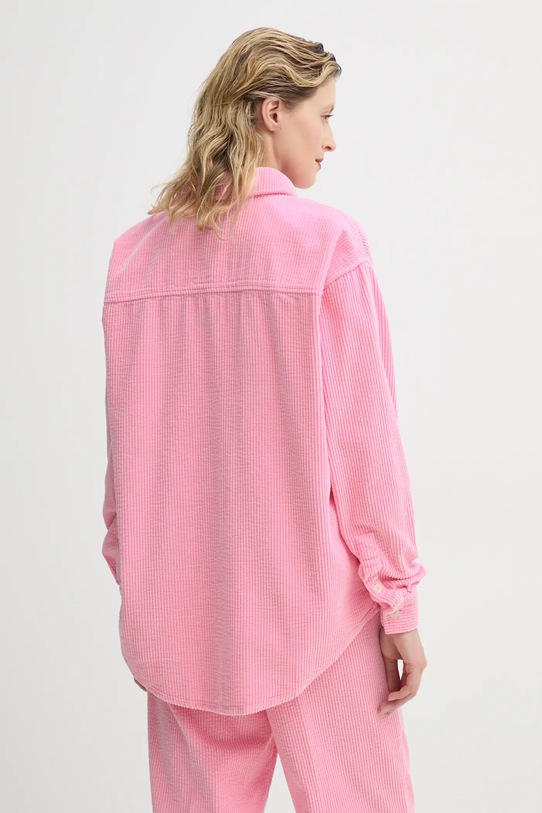 Oblečení Manšestrová košile American Vintage PADO06AE25 růžová