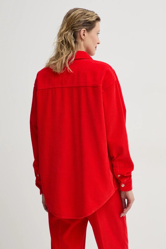 Одяг Вельветова сорочка American Vintage PADO06AE25 червоний