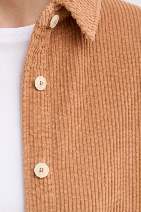 American Vintage camasa din velur PADO06AE25 maro