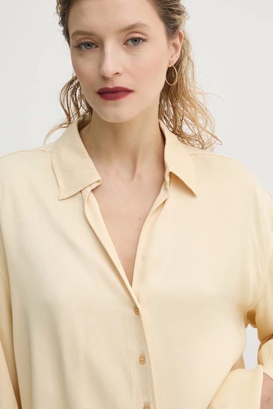 Košile American Vintage béžová UNY06AE25