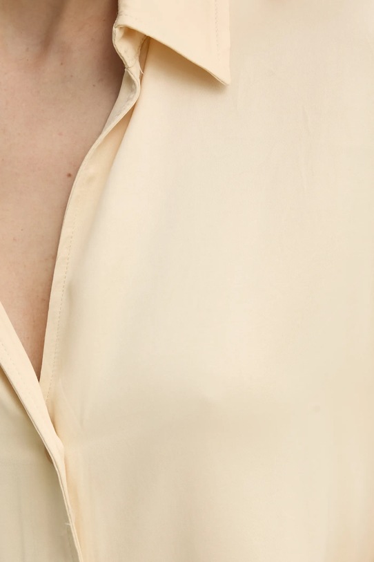 Košile American Vintage UNY06AE25 béžová